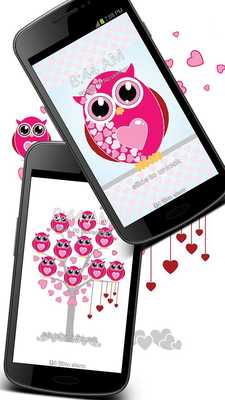 Emulate Android APK Hearts Owls - GO Locker Theme