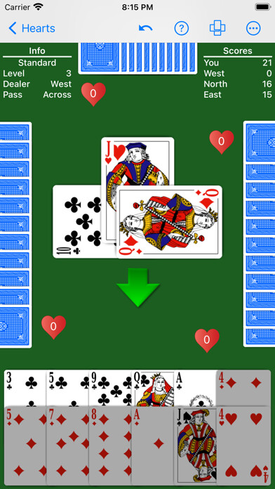 Emulate iPhone app Hearts - Play with your rules using MyAndroid Emulate iPhone app Hearts - Play with your rules using MyAndroid