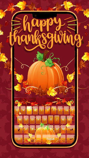 Run android online APK Heart Thanksgiving Keyboard Theme from MyAndroid or emulate Heart Thanksgiving Keyboard Theme using MyAndroid