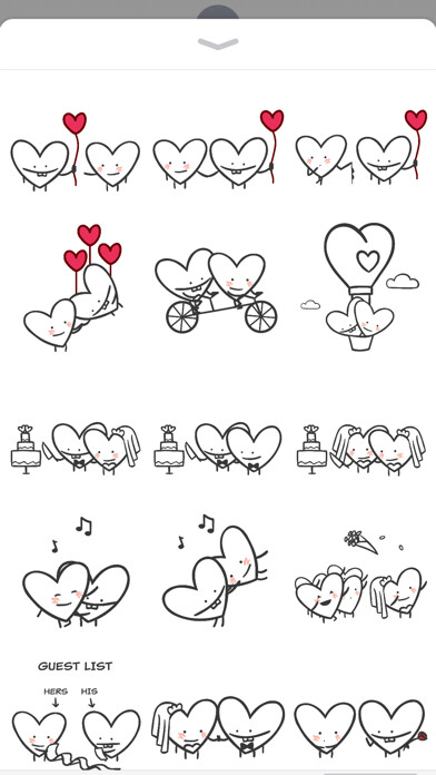Emulate iPhone app Heart Valentine Stickers using MyAndroid Emulate iPhone app Heart Valentine Stickers using MyAndroid