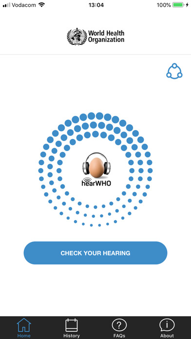 Emulate iPhone app hearWHO - Check your hearing! using MyAndroid Emulate iPhone app hearWHO - Check your hearing! using MyAndroid