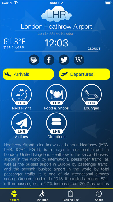 Emulate iPhone app Heathrow Airport Info + Radar using MyAndroid Emulate iPhone app Heathrow Airport Info + Radar using MyAndroid