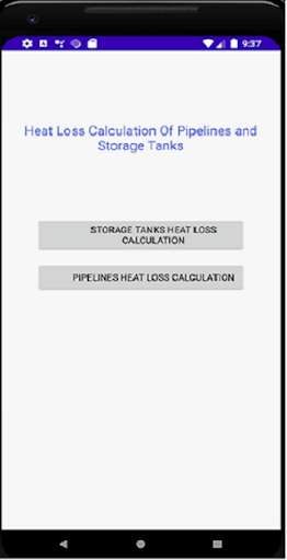Run android online APK Heat Loss Of Pipeline And Tank from MyAndroid or emulate Heat Loss Of Pipeline And Tank using MyAndroid