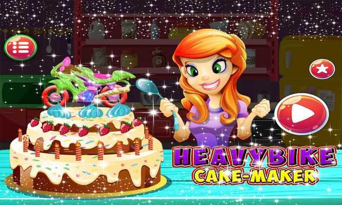 Emulate Android APK Heavy Bike Caker Maker:Cooking Bussiness Game