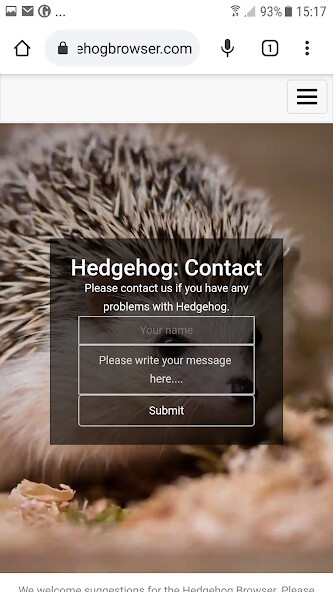 Run android online APK Hedgehog Browser from MyAndroid or emulate Hedgehog Browser using MyAndroid