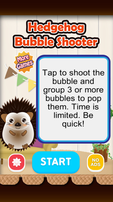 Emulate iPhone app Hedgehog Bubble Shooter using MyAndroid