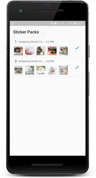 Run android online APK Hedgehog Sticker Pack from MyAndroid or emulate Hedgehog Sticker Pack using MyAndroid