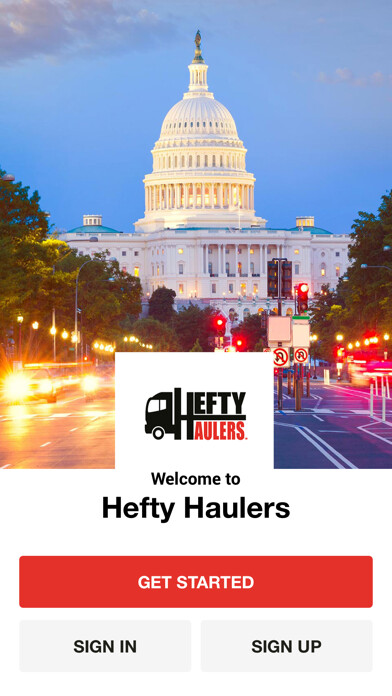 Emulate iPhone app Hefty Haulers Customer using MyAndroid