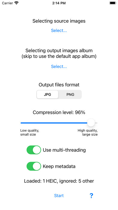 Emulate iPhone app HEIC images batch converter using MyAndroid Emulate iPhone app HEIC images batch converter using MyAndroid