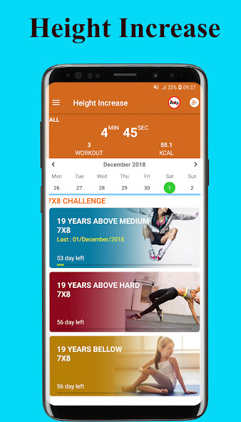 Run android online APK Height Increase Exercise - Workout height increase from MyAndroid or emulate Height Increase Exercise - Workout height increase using MyAndroid