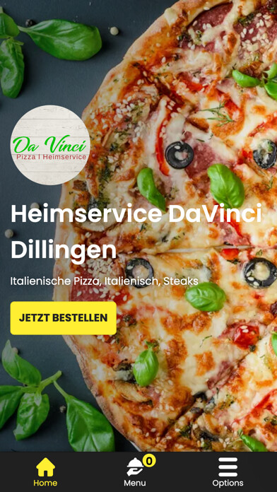 Emulate iPhone app Heimservice DaVinci Dillingen using MyAndroid