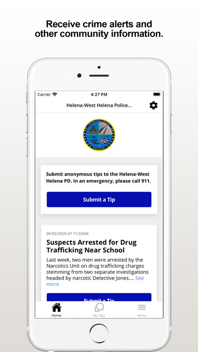 Emulate iPhone app Helena West Helena PD using MyAndroid Emulate iPhone app Helena West Helena PD using MyAndroid