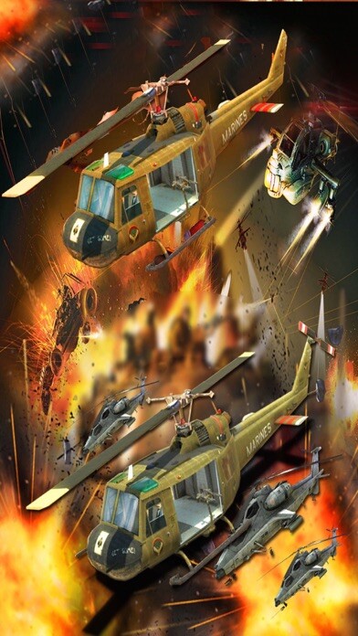 Emulate iPhone app Helicopter Air Stricke War 2016 using MyAndroid