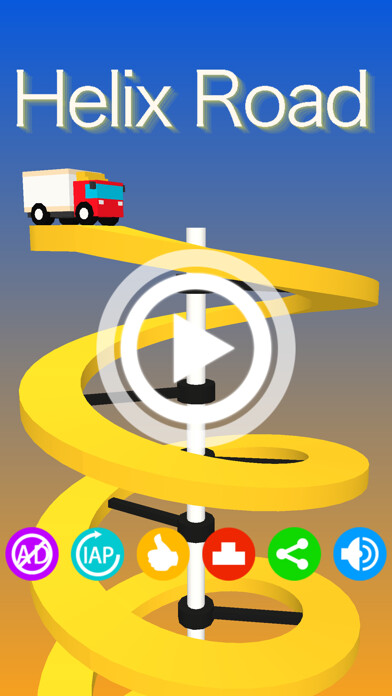 Emulate iPhone app Helix Road - vortex rolly using MyAndroid