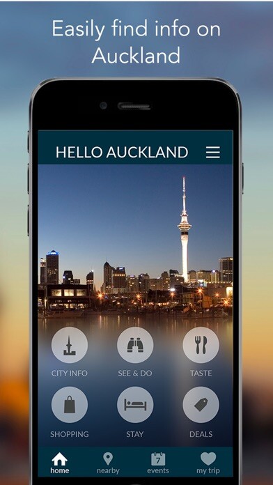 Emulate iPhone app Hello Auckland: Travel Guide using MyAndroid