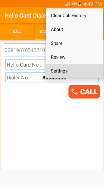 Emulate iPhone app Hello Card Dialer using MyAndroid Emulate iPhone app Hello Card Dialer using MyAndroid