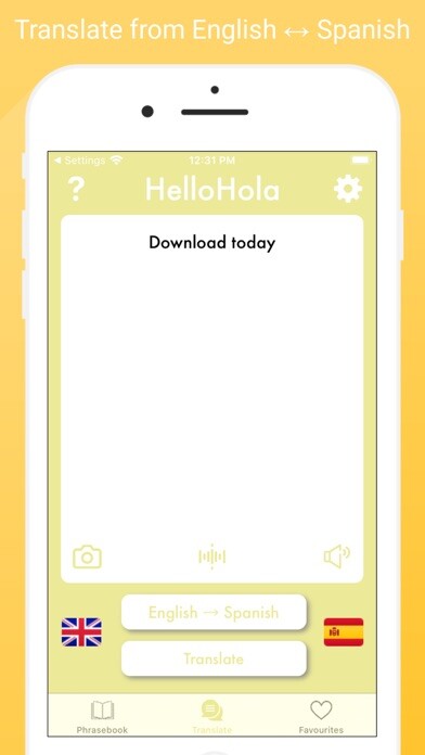 Emulate iPhone app Hello Hola Spanish Translator using MyAndroid Emulate iPhone app Hello Hola Spanish Translator using MyAndroid