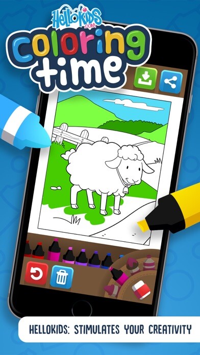Emulate iPhone app Hellokids Coloring Time Animals using MyAndroid Emulate iPhone app Hellokids Coloring Time Animals using MyAndroid