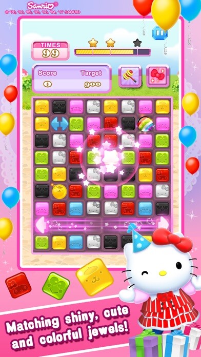 Emulate iPhone app Hello Kitty Jewel Town! using MyAndroid