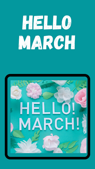 Run android online APK Hello march from MyAndroid or emulate Hello march using MyAndroid
