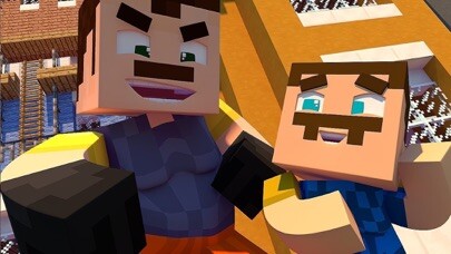 Emulate iPhone app Hello Neighbor Skins For MCPE using MyAndroid