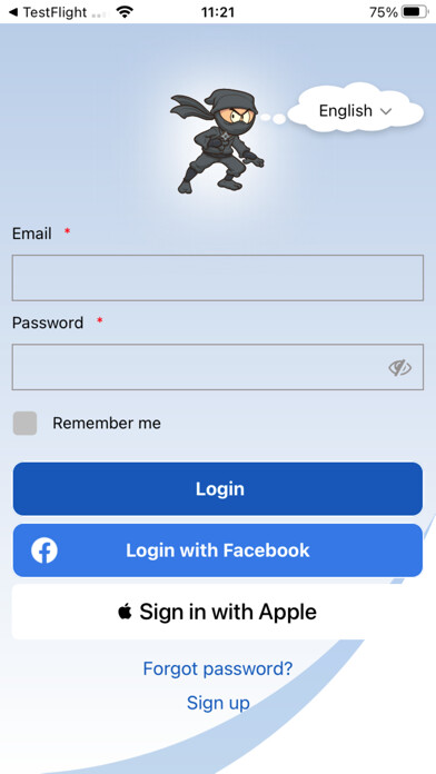 Emulate iPhone app Hello Ninja using MyAndroid