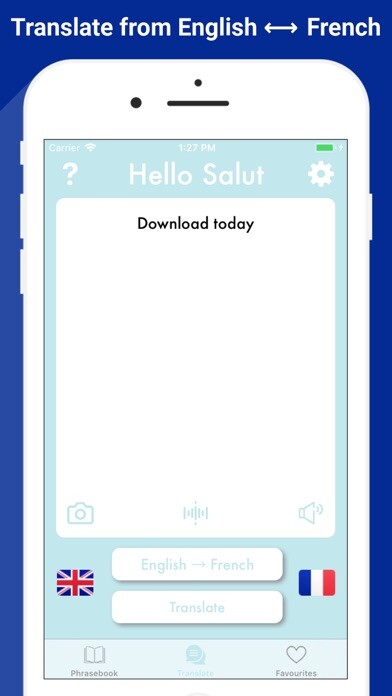 Emulate iPhone app Hello Salut French translation using MyAndroid Emulate iPhone app Hello Salut French translation using MyAndroid
