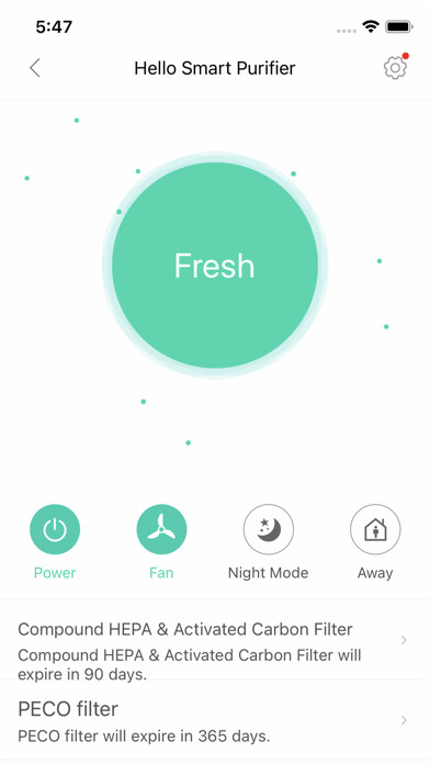 Emulate iPhone app Hello Smart Purifier using MyAndroid
