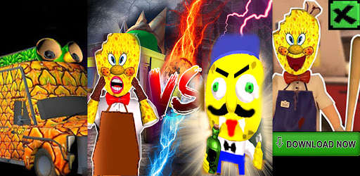 Run android online APK Hello Sponge Ice Scream vs Neighbor-Bob V 2021 from MyAndroid or emulate Hello Sponge Ice Scream vs Neighbor-Bob V 2021 using MyAndroid