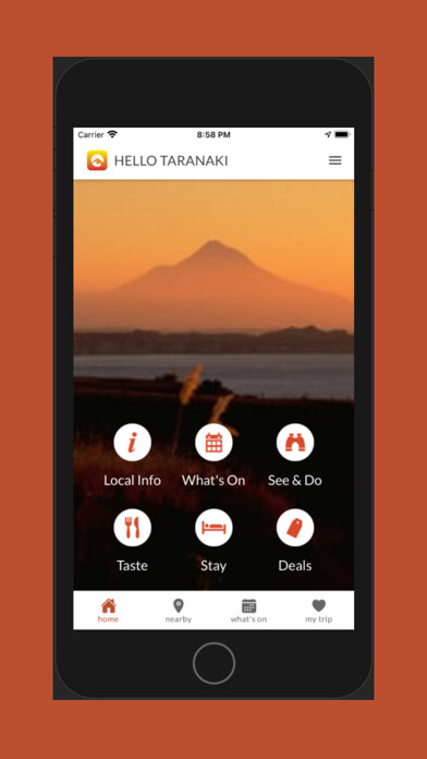 Emulate iPhone app Hello Taranaki using MyAndroid Emulate iPhone app Hello Taranaki using MyAndroid