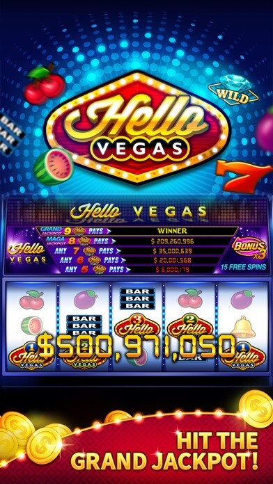 Emulate iPhone app Hello Vegas Slots – Mega Wins using MyAndroid
