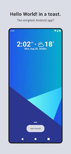 Run android online APK Hello World Toast: the simplest Android app? from MyAndroid or emulate Hello World Toast: the simplest Android app? using MyAndroid