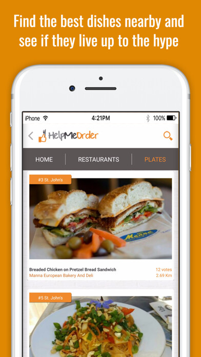 Emulate iPhone app HelpMeOrder - Dish Reviews using MyAndroid Emulate iPhone app HelpMeOrder - Dish Reviews using MyAndroid