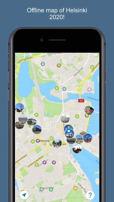 Emulate iPhone app Helsinki 2020 — offline map using MyAndroid Emulate iPhone app Helsinki 2020 — offline map using MyAndroid