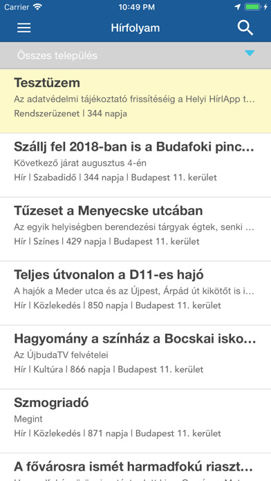 Emulate iPhone app Helyi HírlApp using MyAndroid Emulate iPhone app Helyi HírlApp using MyAndroid