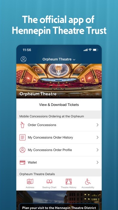 Emulate iPhone app Hennepin Theatre Trust using MyAndroid Emulate iPhone app Hennepin Theatre Trust using MyAndroid