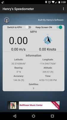 Emulate Android APK Henrys Speedometer Emulate Android APK Henrys Speedometer