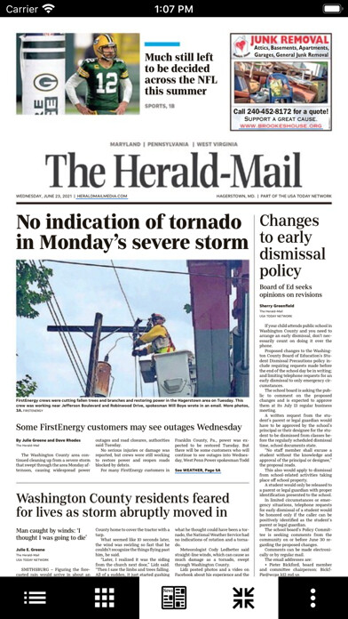 Emulate iPhone app Herald-Mail Print using MyAndroid Emulate iPhone app Herald-Mail Print using MyAndroid
