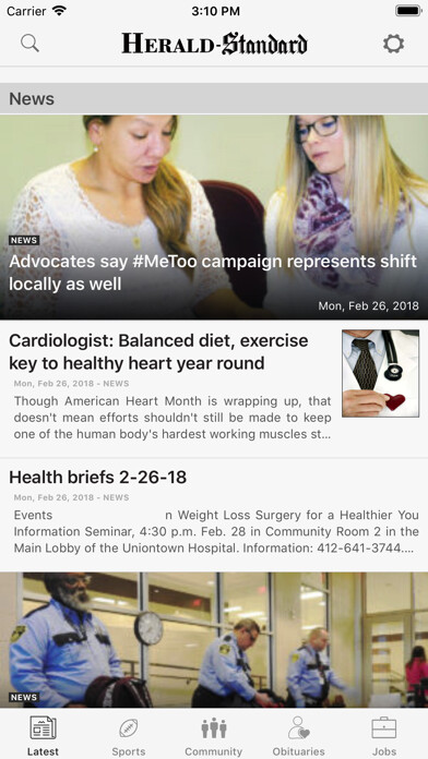 Emulate iPhone app Herald Standard using MyAndroid Emulate iPhone app Herald Standard using MyAndroid