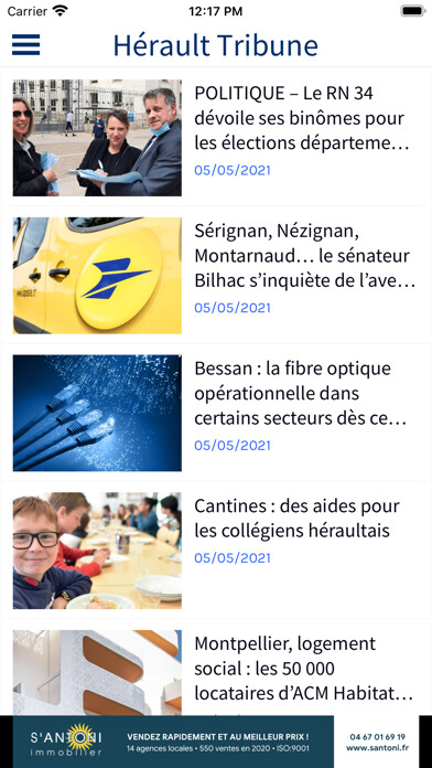 Emulate iPhone app Herault Tribune using MyAndroid Emulate iPhone app Herault Tribune using MyAndroid