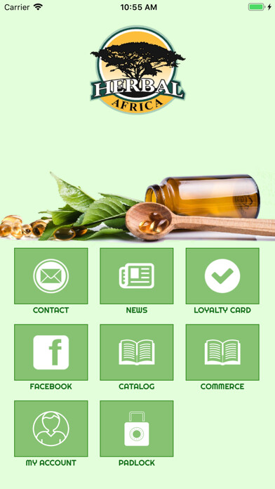 Emulate iPhone app Herbal Africa using MyAndroid