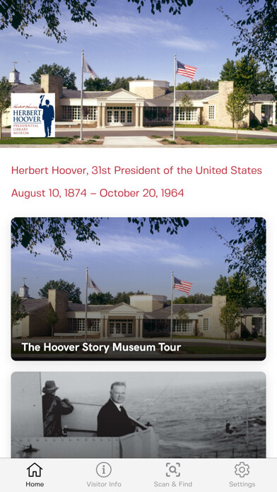 Emulate iPhone app Herbert Hoover Pres. Museum using MyAndroid Emulate iPhone app Herbert Hoover Pres. Museum using MyAndroid