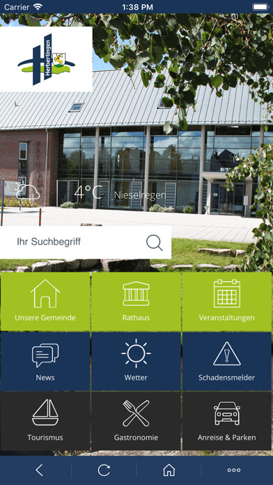 Emulate iPhone app Herbertingen using MyAndroid