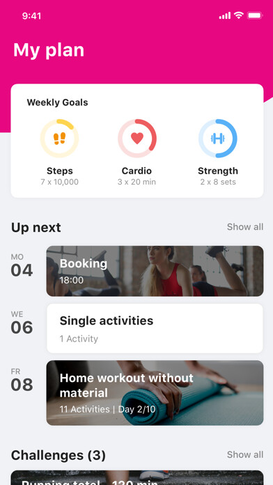 Emulate iPhone app HerBody-Frauen Fitness Club using MyAndroid
