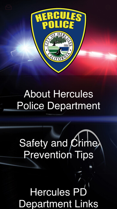 Emulate iPhone app Hercules Police Department using MyAndroid