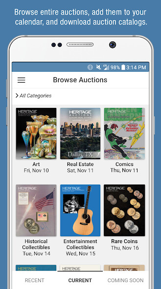 Emulate iPhone app Heritage Auctions using MyAndroid Emulate iPhone app Heritage Auctions using MyAndroid