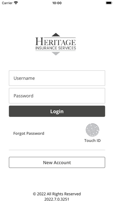 Emulate iPhone app Heritage Insurance Online using MyAndroid