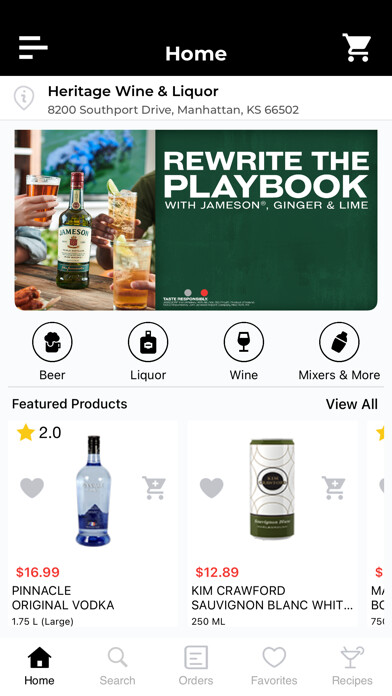 Emulate iPhone app Heritage MHK Wine & Liquor using MyAndroid Emulate iPhone app Heritage MHK Wine & Liquor using MyAndroid