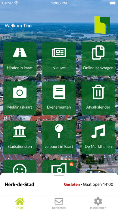 Emulate iPhone app Herk-de-Stad using MyAndroid
