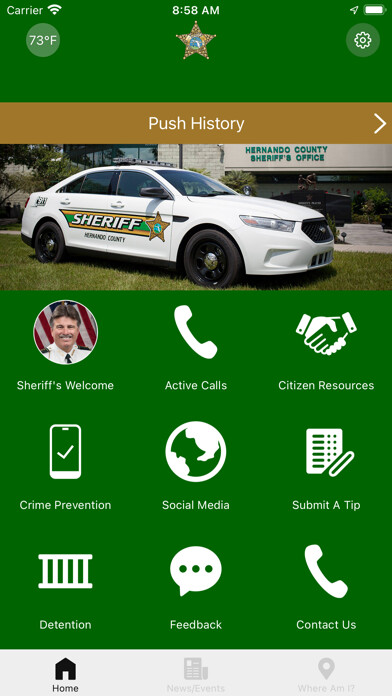 Emulate iPhone app Hernando County Sheriff using MyAndroid Emulate iPhone app Hernando County Sheriff using MyAndroid